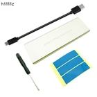 H1111Z NVMe PCIE USB3.1 корпус для жесткого диска M.2 к USB Type C 3,1 M ключ SSD корпус для жесткого диска внешняя Мобильная коробка