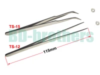 115mm without package ts12 straight head ts15 curved head tweezers nipper for phone repairment diy repair tools 2000pcslot