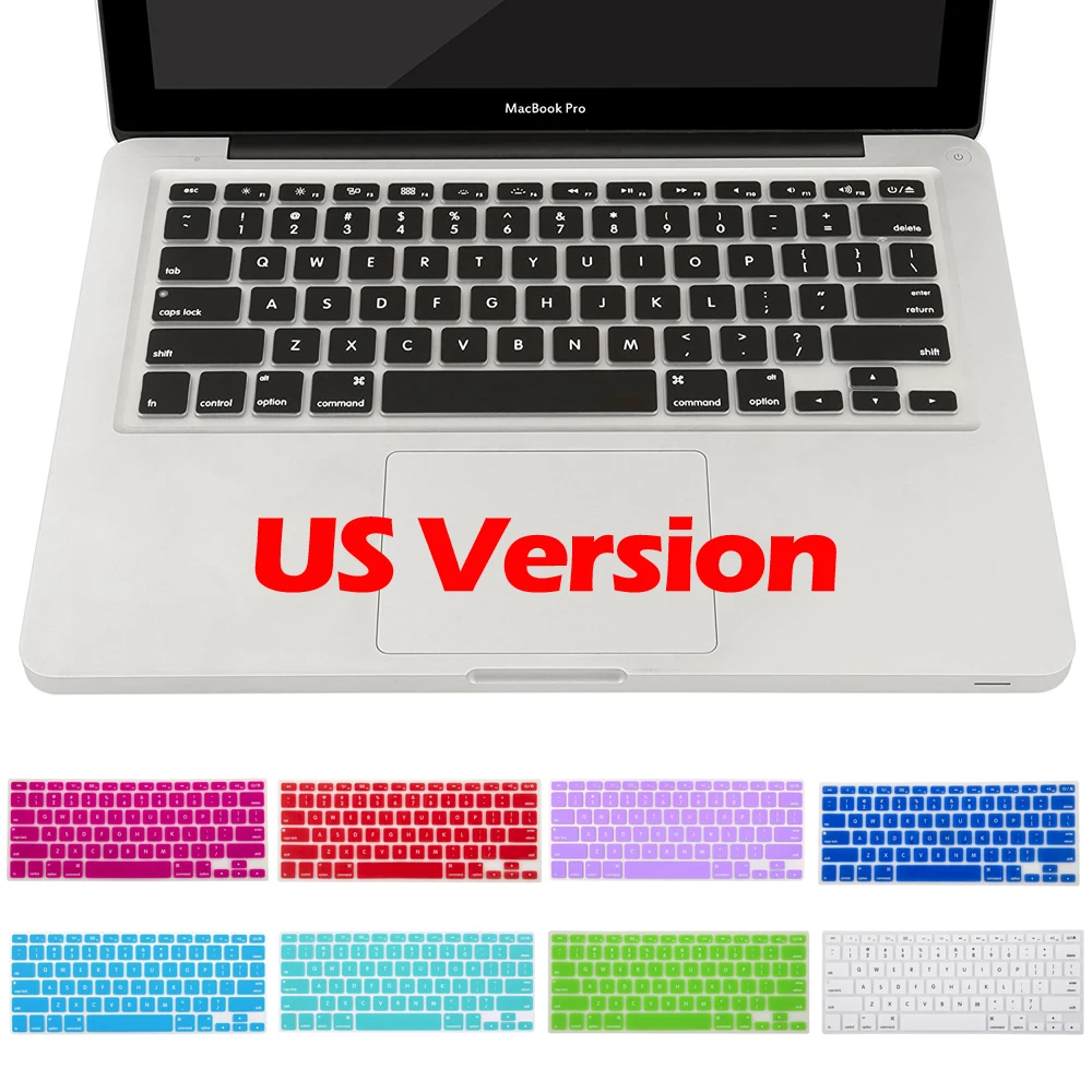 Силиконовая клавиатура защитная крышка для Macbook Air 13 (A1369/A1466) Pro 15 (A1278/A1286) retina