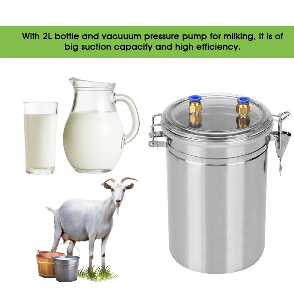 2Л портативный двойной головкой Электрический Импульсный доильный аппарат для
