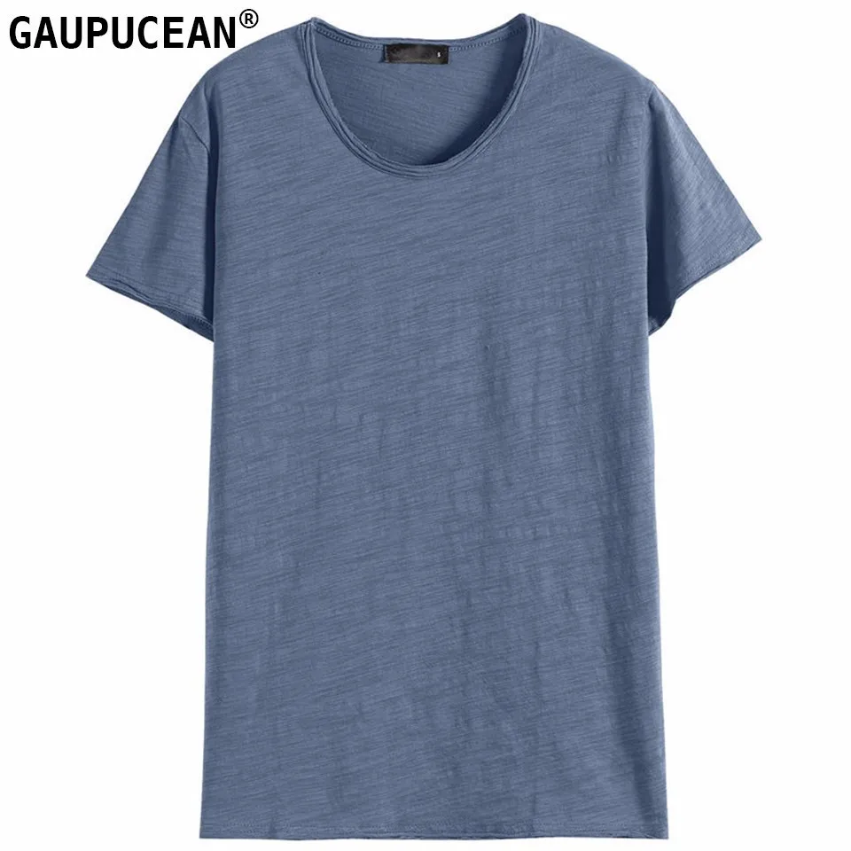 100% Хлопковая мужская футболка с коротким рукавом мягкая дышащая модная летняя