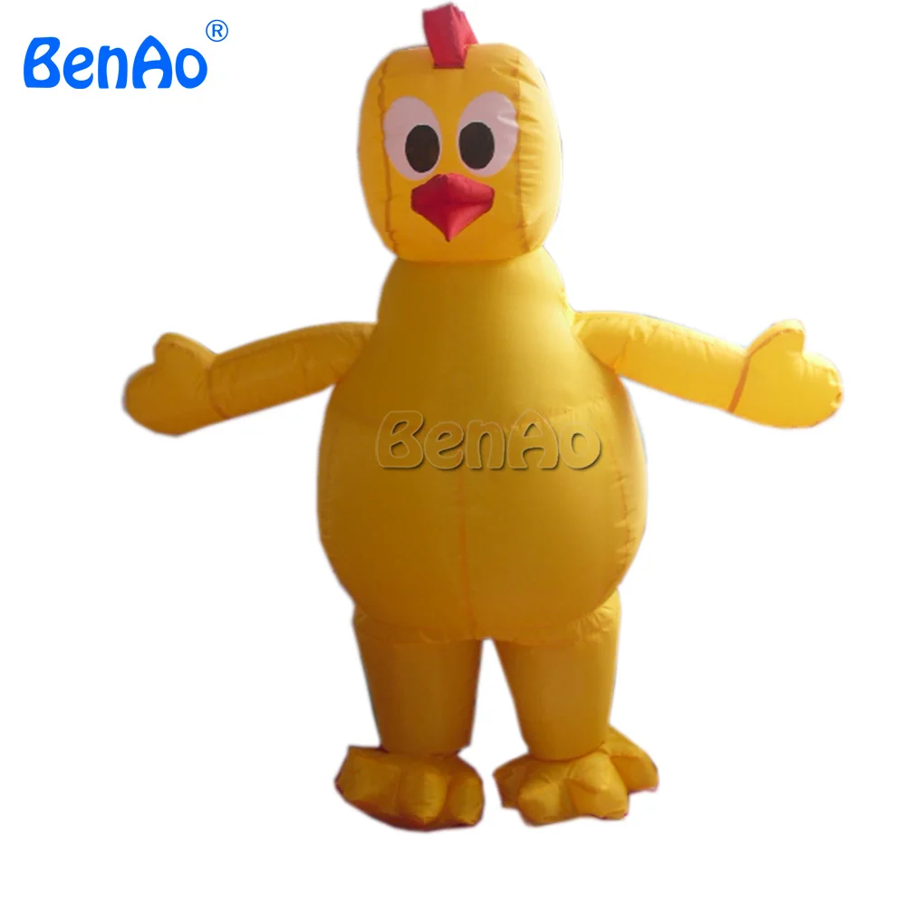 

AC057 BENAO 2.3m Moving cartoon type inflatable chicken walking costumes for Kids/Advertising Inflatable Rooster Shape for sale