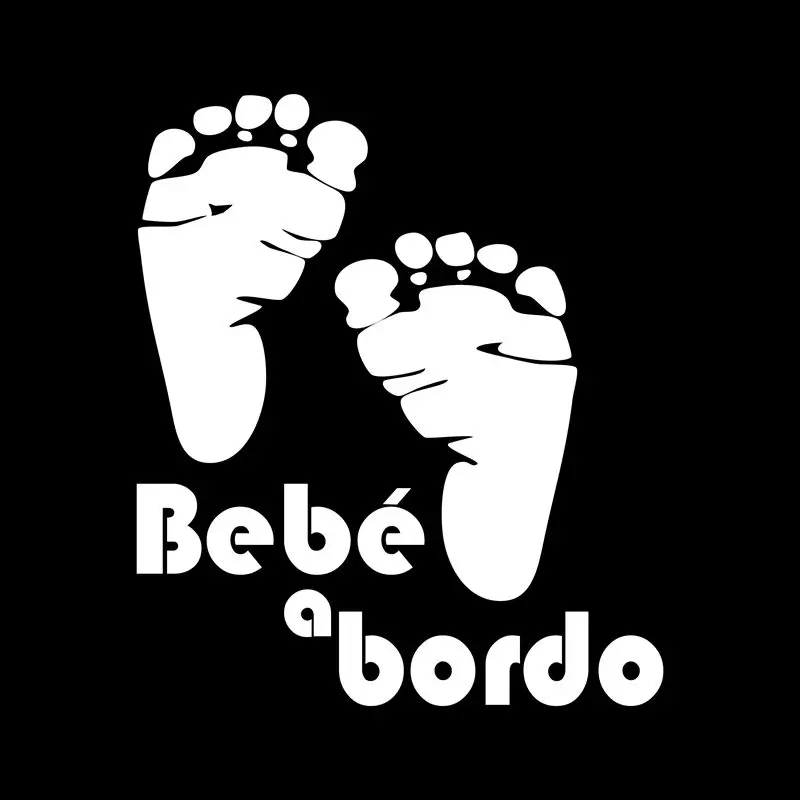 Испанский автомобиль Стикеры s Bebe a bordo Авто Безопасность Предупреждение окна