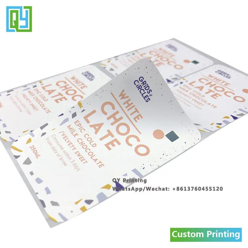 1000pcs 50x80mm Free Shipping Custom Printed Chocolate Milk Packaging Sticker Matt Film Lamination Brand Name Juice Bottle Label