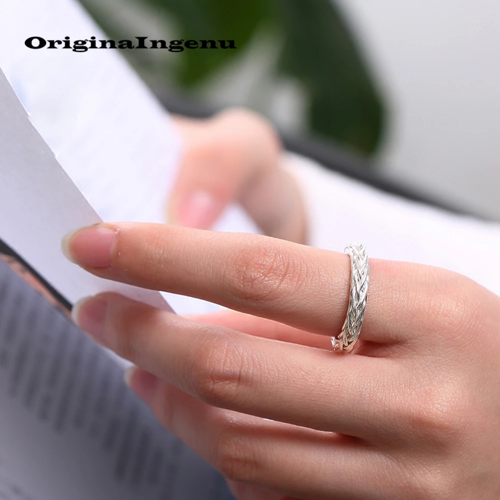 Ювелирные изделия 925 Серебряное кольцо Anillos винтажное обмоточное очарование