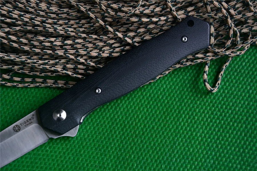 TIGEND 1067 карманный нож для кемпинга D2 сатиновое лезвие G10 Ручка складные ножи с