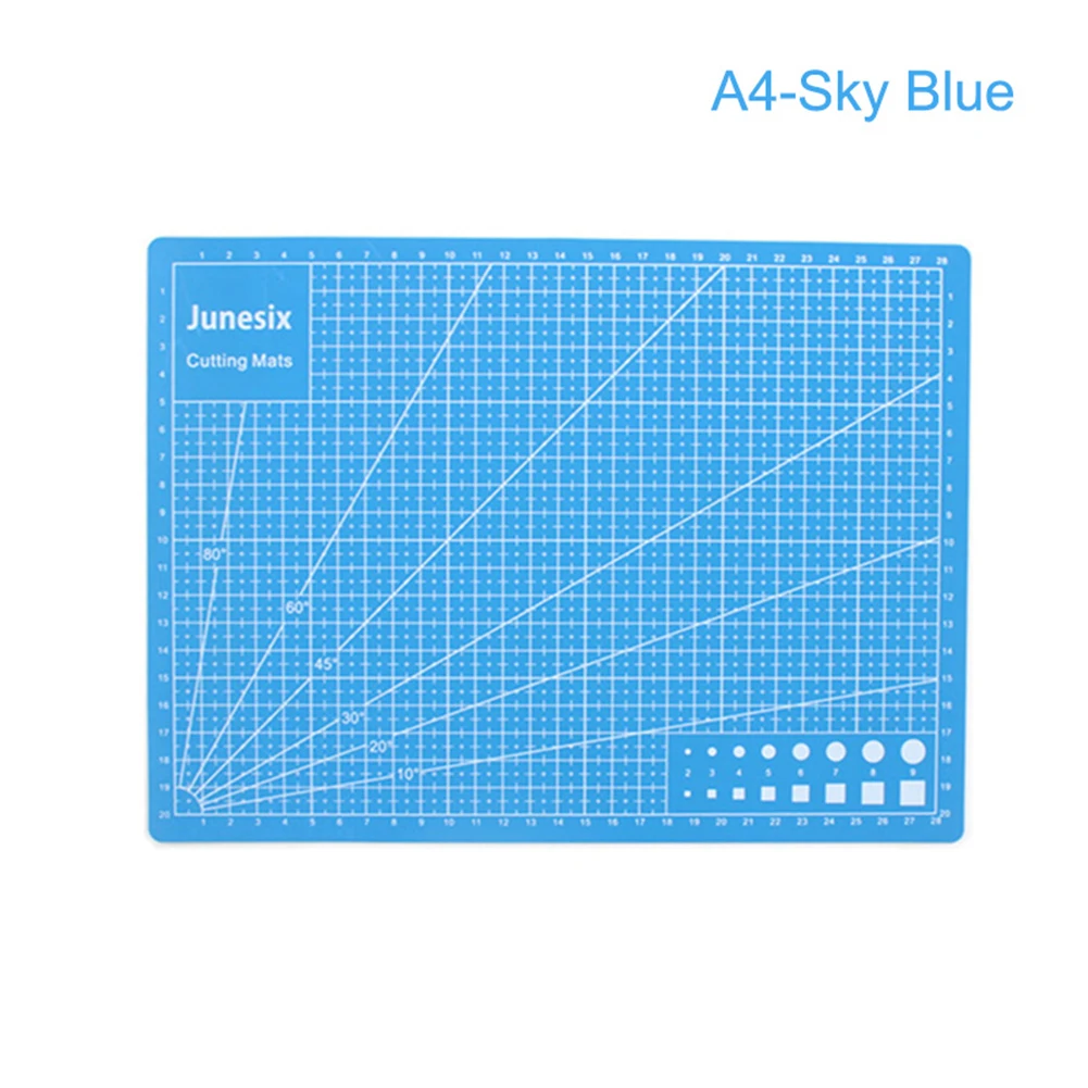 A4 Sky Blue А3 А4 ПВХ самовосhealing вающийся коврик для резки крафт стеганая сетка линии печатная доска PAK55 - Цвет: A4 Sky Blue