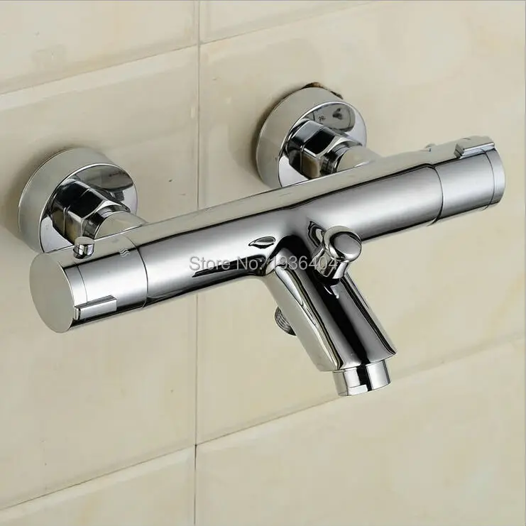 Термостатический смеситель для душа, смеситель для воды с двойной ручкой, полированный хром, термостатический смесительный клапан torneira de parede TR509 Термостатический смеситель для душа, смеситель для воды с двойной ручкой, полированный хром, термостатический смесительный клапан torneira de parede TR509