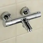 Термостатический смеситель для душа, смеситель для воды с двойной ручкой, полированный хром, термостатический смесительный клапан torneira de parede TR509