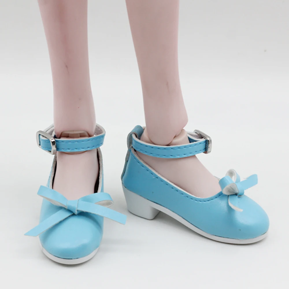1pair Fashion PU Leather Shoes For 16inch 60cm BJD SD Dolls mini shoes toy fit 1/3 Dolls 7.8cm