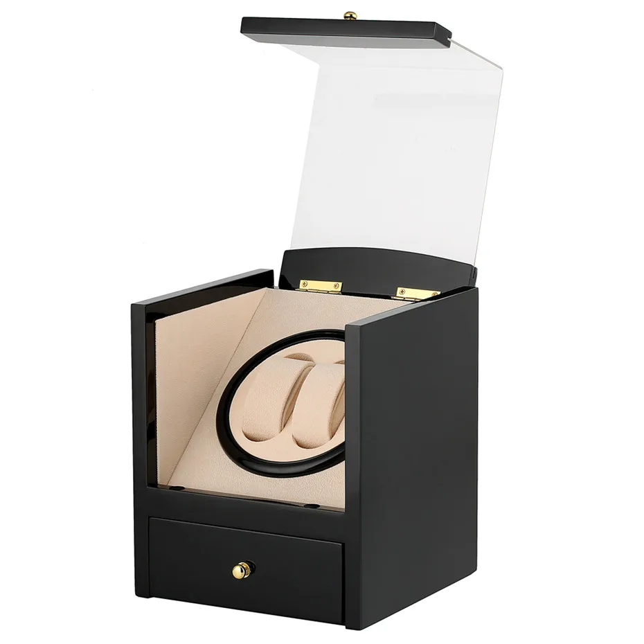 США/Великобритания/AU/EU Plug Watch Winder черные Автоматические механические часы обмотки коробки держатель мотора шейкер Ящик Тип Коробка для хранения ювелирных изделий