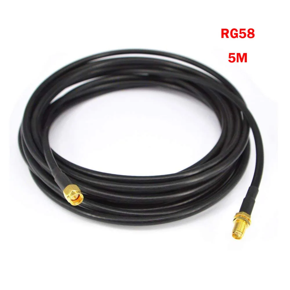 YILIANDUO SMA Wi Fi антенны расширение 5 м мужчины к женский RG58 низкие потери коаксиальный