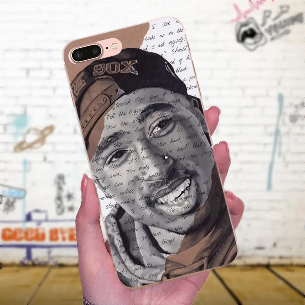 Для Xiaomi Redmi Note 2 3S 4 4A 4X 5 5A 6 6A Pro Plus Мягкий ТПУ протектор 2pac Tupac и Biggie | Мобильные
