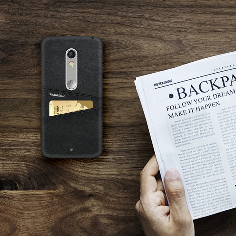 Роскошный винтажный кожаный чехол для Motorola Moto X Play телефона из искусственной кожи