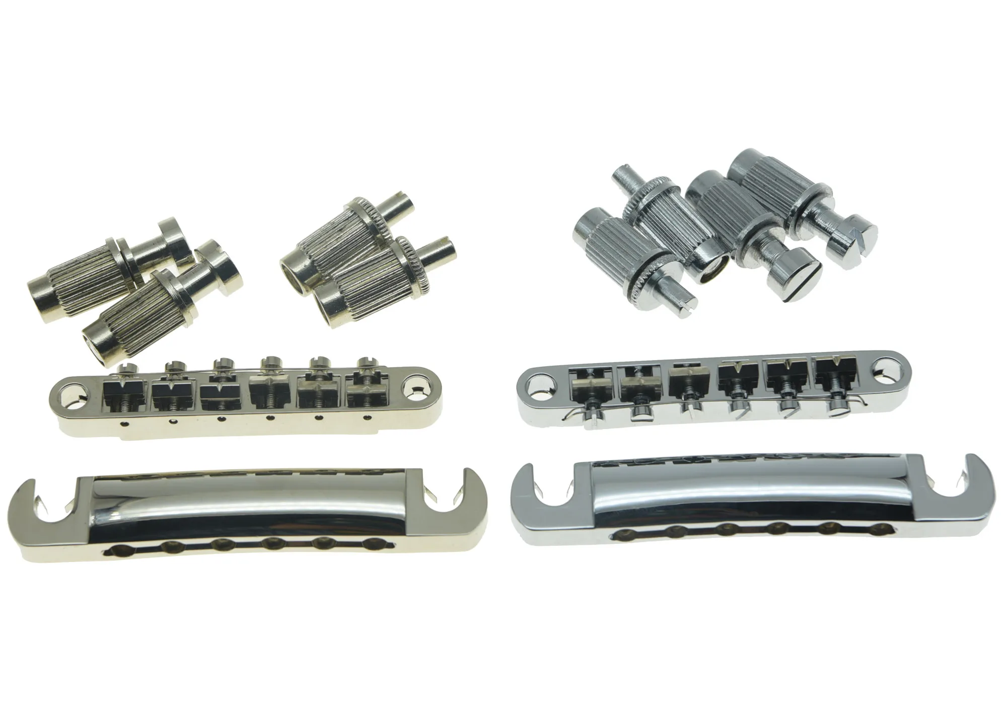

Original Epi LP Electric Guitar Tune-O-Matic Bridge and Tailpiece LP Guitar Bridge Set Chrome/Nickel/Black/Gold