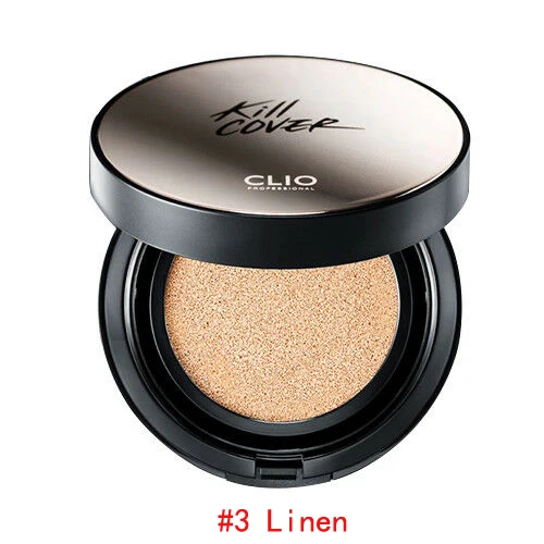 CLIO Kill Cover Founwear Cushion XP SPF50+ 15 г+ Refill 15 г Cushion BB Cream Cover Осветляющий консилер основа для макияжа лица - Цвет: 03 Linen
