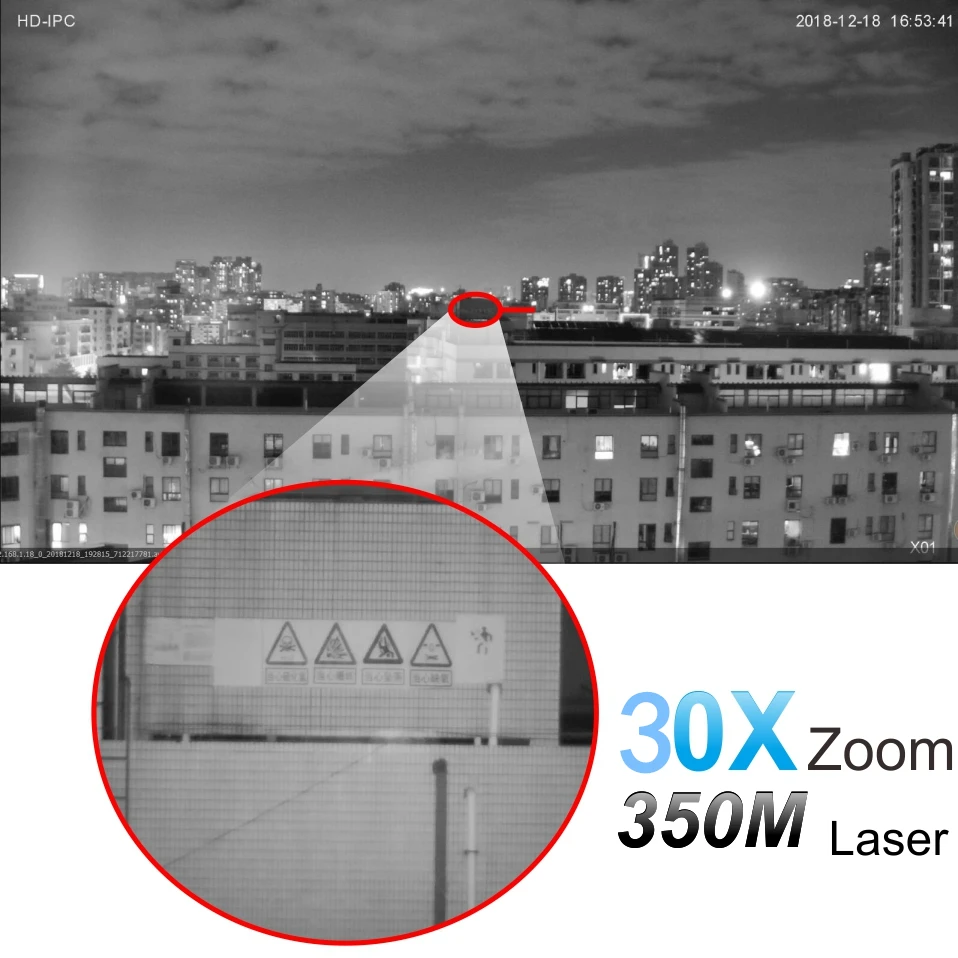 Наружная Водонепроницаемая металлическая 5mp ptz ip камера 30x зум Высокоскоростная купольная камера Onvif P2P Лазерная ИК 350 м камера видеонаблюдения
