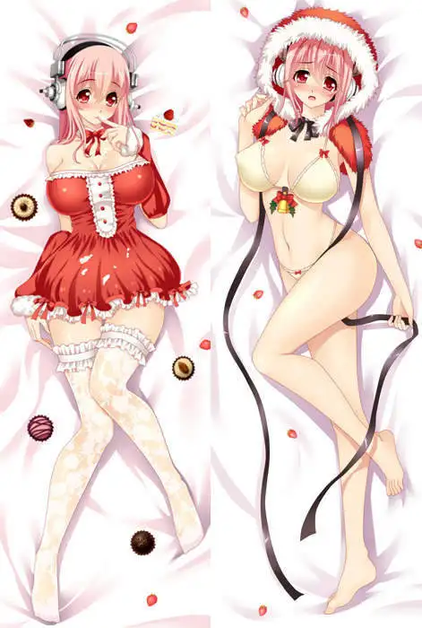 Обновленная популярная музыка девушка Супер sonico аниме персонаж Сексуальная большая грудь девушка супер pochaco Подушка Наволочка - Цвет: 4