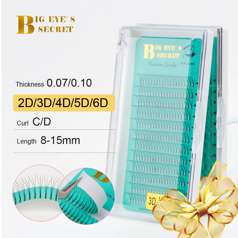 

Big eye's secret Premade Fans2D 3D 4D 5D 6D Lash Extension Pre Made Volume Lashes Fans Flase Eyelashes Eyelash Extension