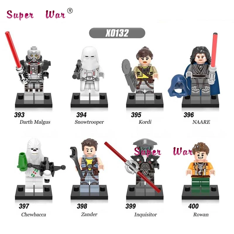 X0132 1 комплект серии 3 Leia Skywalker Yoda C3PO R2D2 Дарт Вейдер строительные блоки игрушки для детей - Цвет: X0132