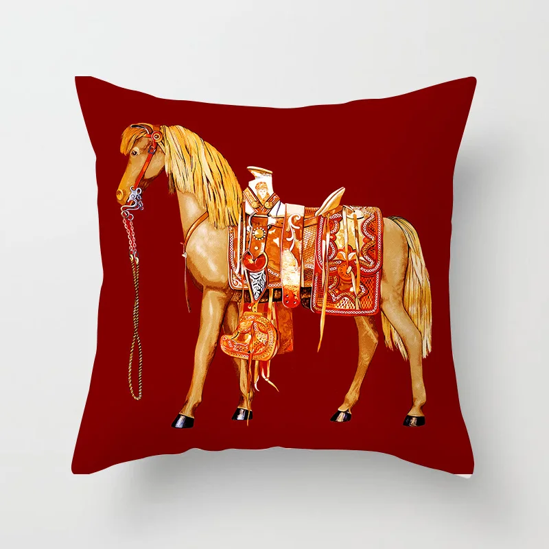 Чехлы housse де coussin персик Наволочка диван Подушка с животным принтом