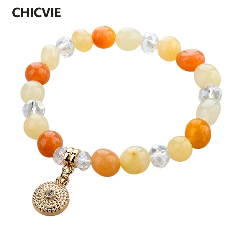 CHICVIE Tiger Eye браслеты дружбы и браслет для женщин Love Natural Stones Crystal Fine Jewelry DIY Браслеты