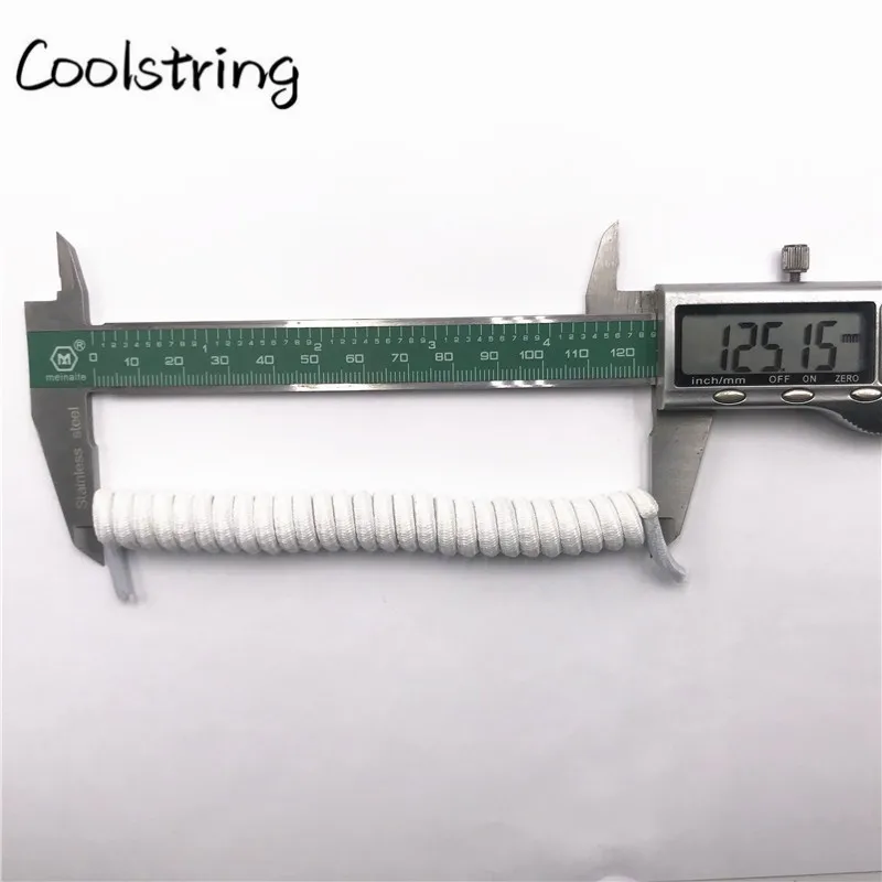 Coolstring 4 мм Спиральные весенние вьющиеся эластичные шнурки для ленивых без завязок шнурки для обуви новые шнурки для пожилых детей повседневные кроссовки