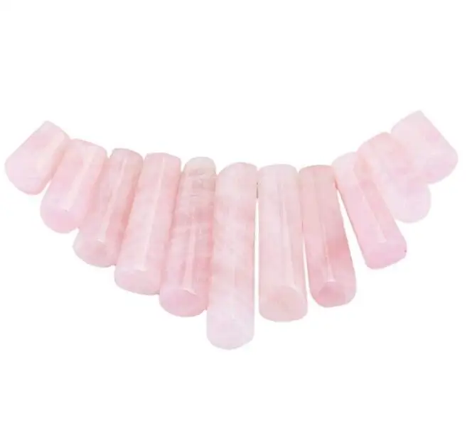 Rose Quartz Yuteng 11 шт./компл. смешанный камень кулон из бисера комплект для изготовления ювелирных изделий ll8882 - Окраска металла: Rose Quartz
