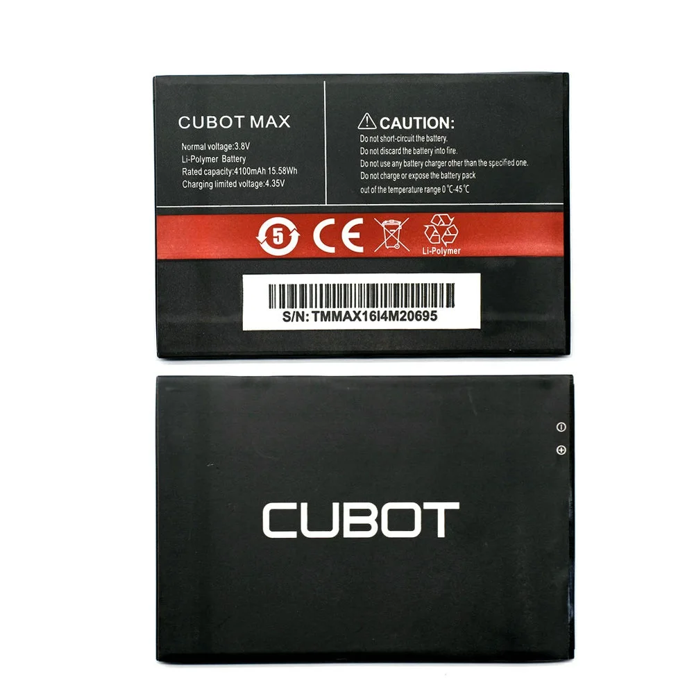 Новинка 2019 4100 мАч Высококачественная аккумуляторная батарея для Cubot MAX мобильный