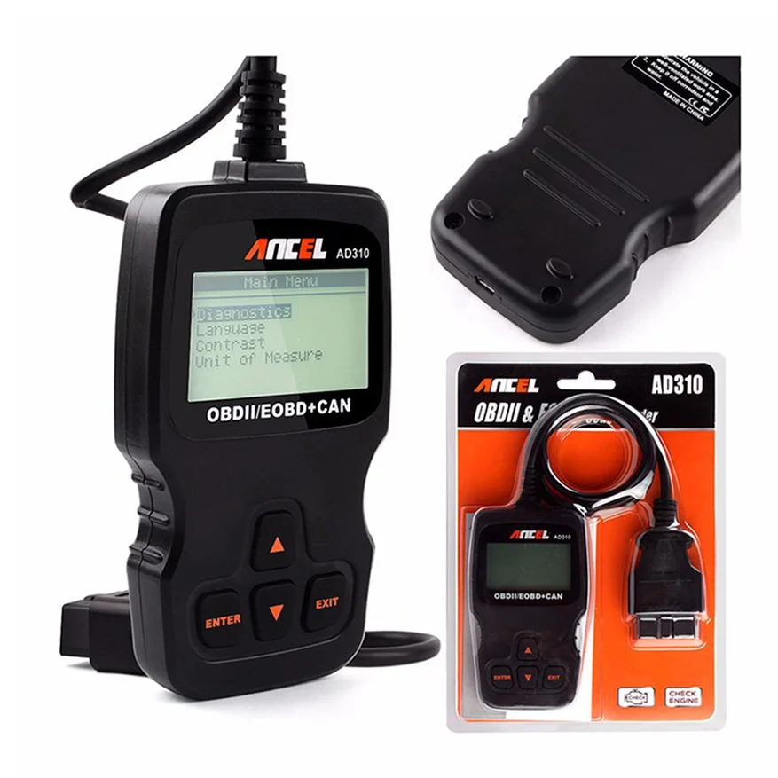 Ancel AD310 универсальный OBD2 OBDII EOBD сканер кода двигателя OBD 2 тестер авто инструмент