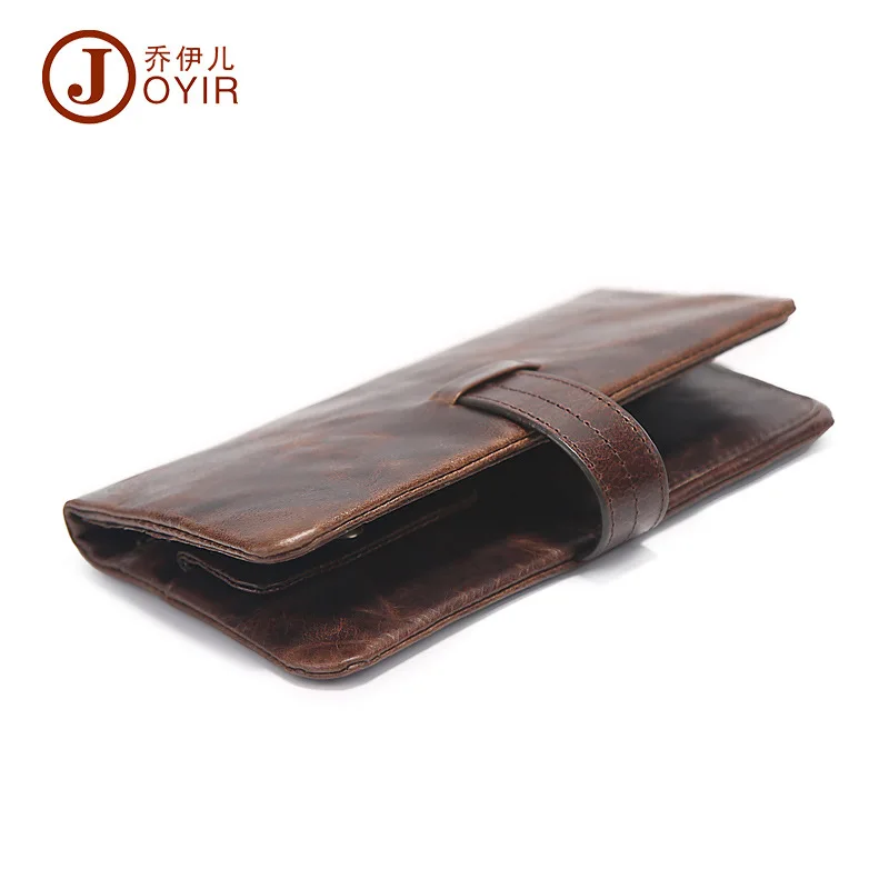 052618 new hot yesetn men leather long design money clips male vintage change purse | Багаж и сумки