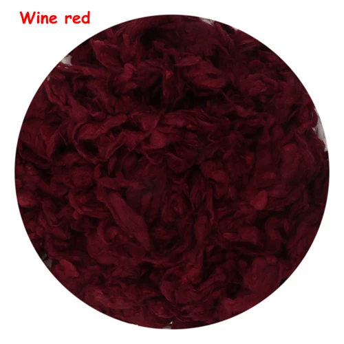 Wine red Шерсть наполнитель Подушка Одеяло Новорожденные реквизиты для фона фотографии студия фотографии Aided моделирование наполнитель корзина писк - Цвет: Wine red