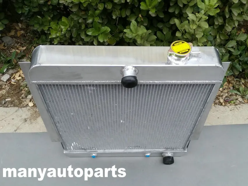 3 алюминиевый радиатор с сердечником + вентилятор для Chevy пикап грузовик V8 1955 1956 1957