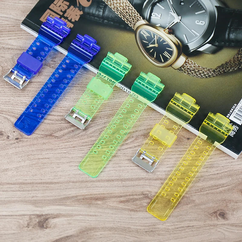 Мужской ремешок из смолы 16 мм для Casio G-SHOCK прозрачный женский спортивный серии GD100
