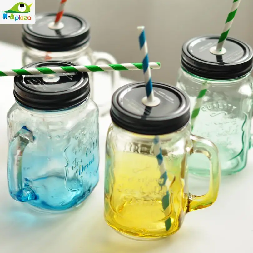 Старинные стеклянные стаканы для холодных напитков|mason jar cups|cold drink cupglass mason |