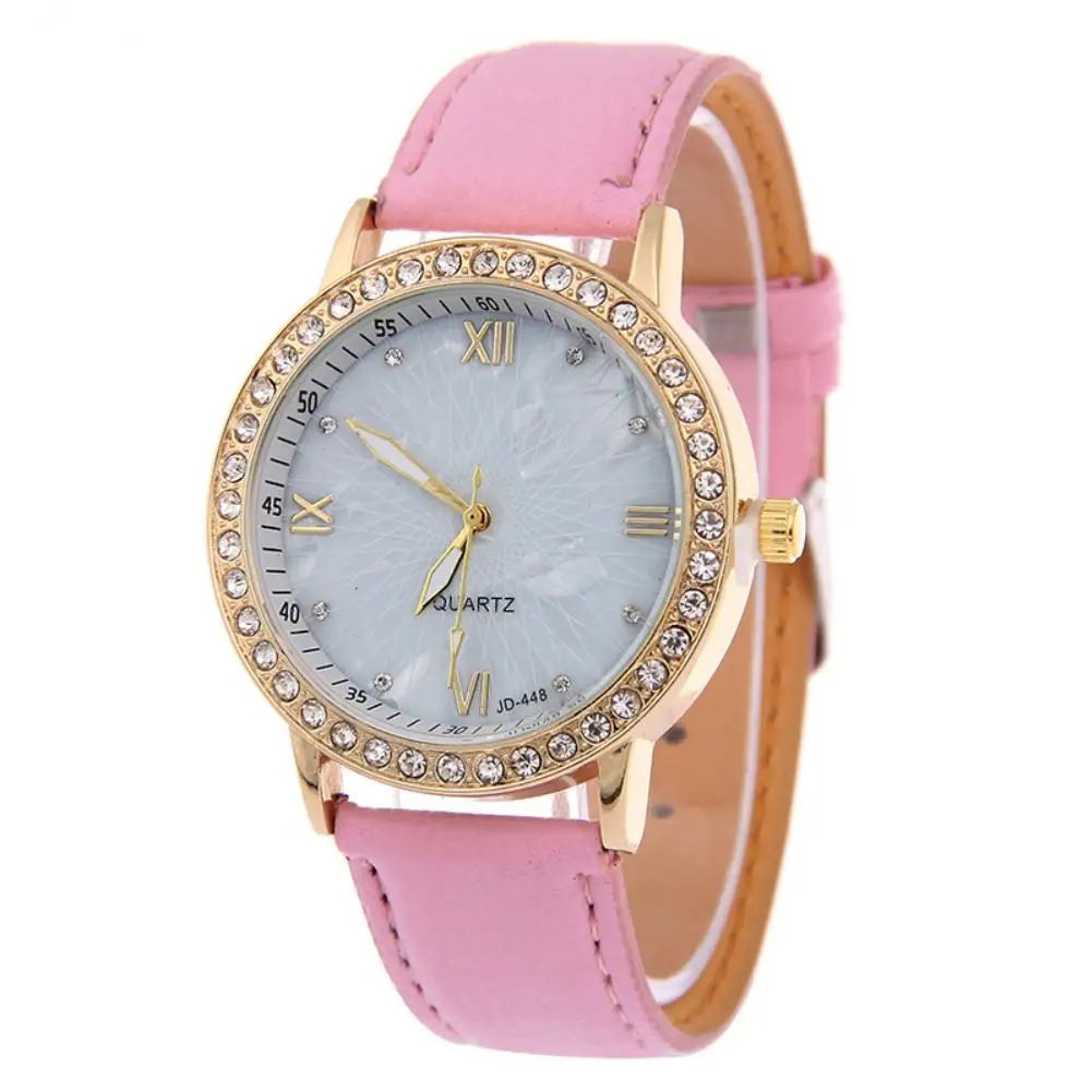 Женские кварцевые наручные часы montre femme модные стразы с римскими цифрами и
