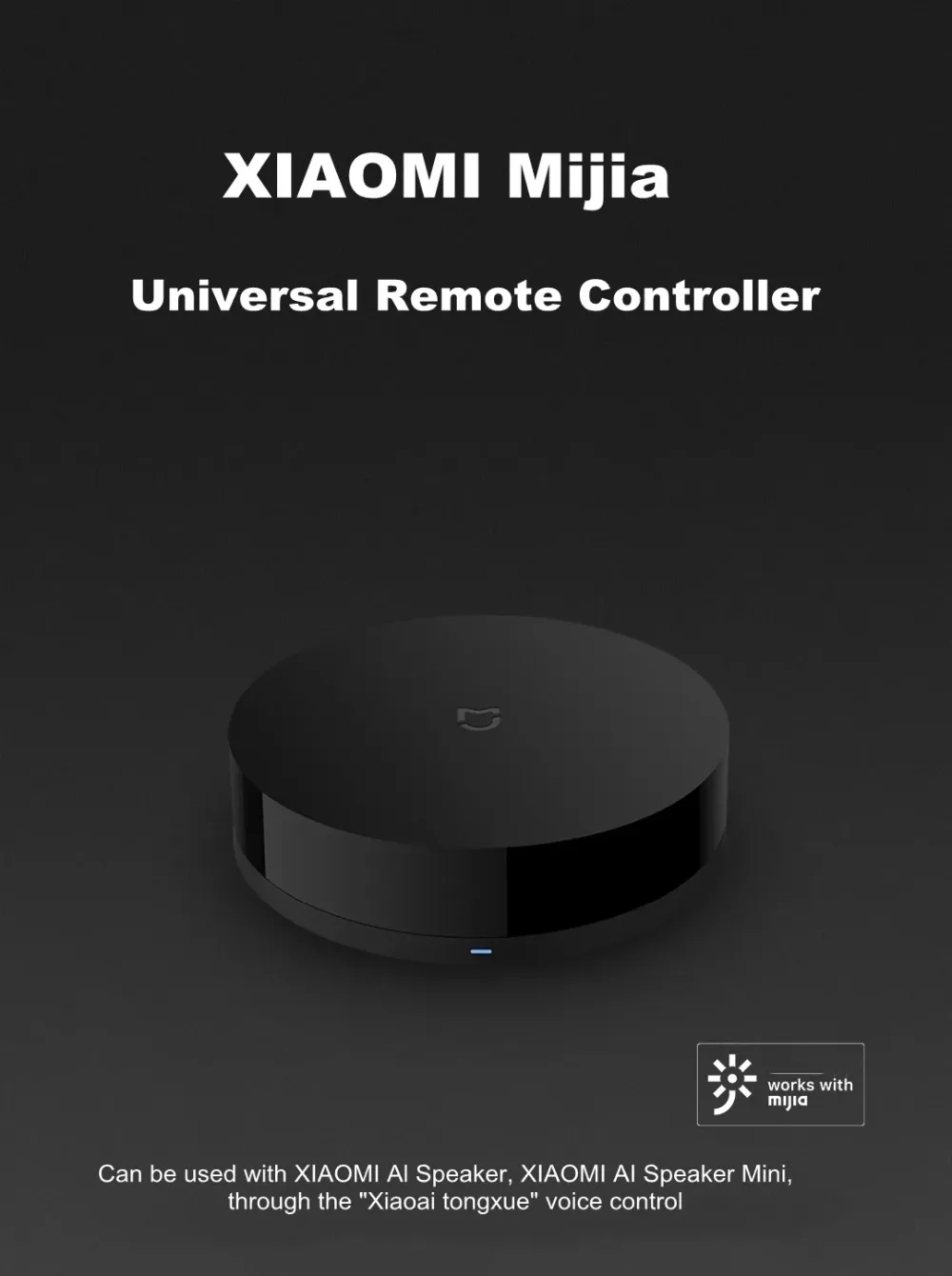Xiaomi Mi Универсальный умный пульт дистанционного управления бытовая техника wifi+ ИК-переключатель 360 градусов смарт для кондиционера ТВ DVD плеер