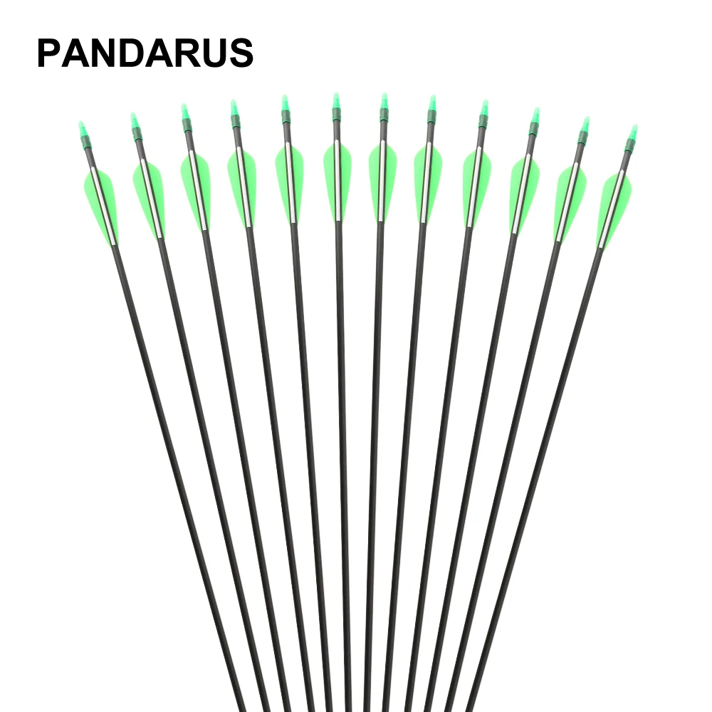 PANDARUS Spine700 стекловолокна 6/12/24 шт. 30 &quotстрелка черный И Стекловолоконный зеленый