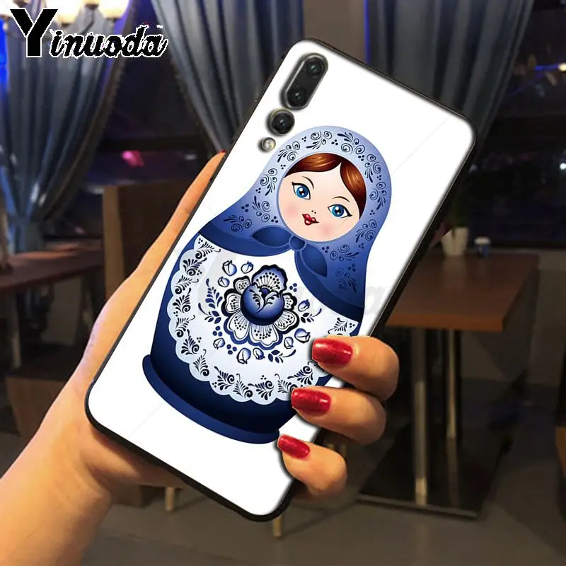Yinuoda милые русские куклы узор Матрешка аксессуары для телефона чехол huawei p20 pro p20lite