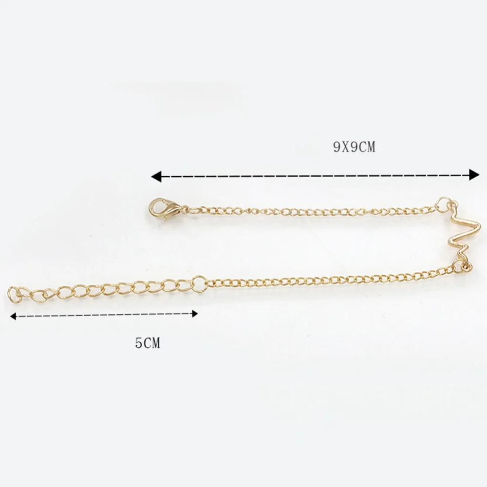 Simple Tiny medical bracelet ECG stethoscope Heartbeat bracelets for women men nurse Doctor Pulseira Feminina #275493 | Украшения и