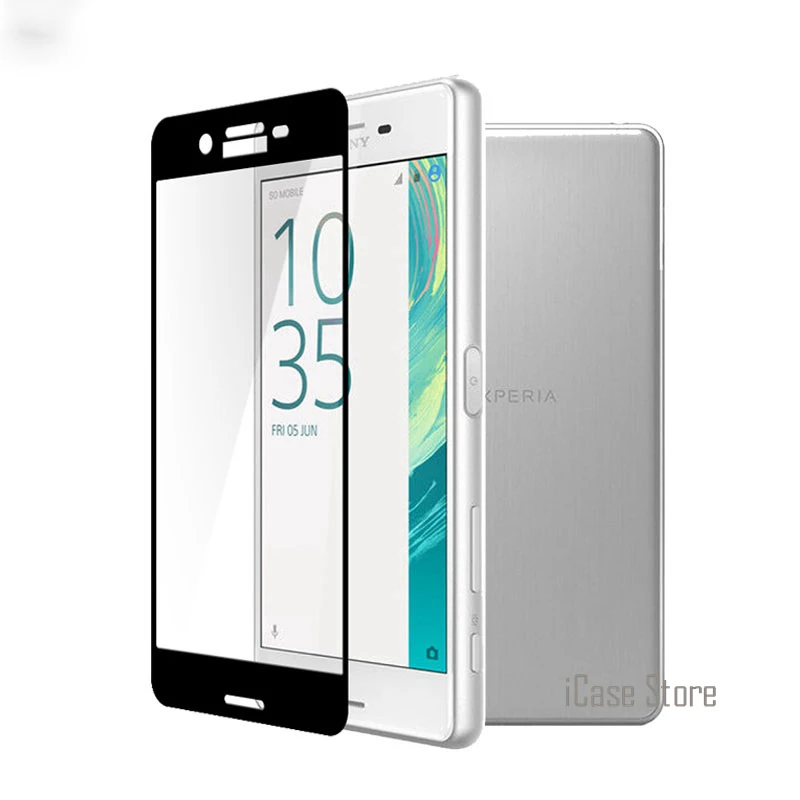 9H полное покрытие закаленное стекло для Sony Xperia XA F3111, F3113, F3115 Dual F3112 f3116 X F5121 F5122 Защитная пленка для экрана