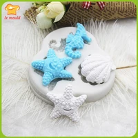 sea creature silicone mould seahorse sea star conch candy chocolate silicone mold aromatherapy plaster molds