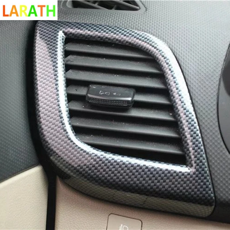 Для Hyundai Verna 2010 1014 ABS углеродное волокно/красное дерево внутренняя Верхняя Крышка