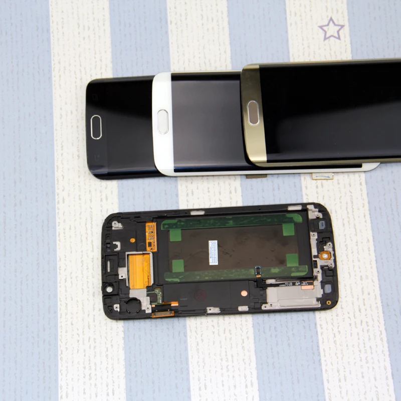 Новинка для Samsung Galaxy S6 Edge LCD G925 G925F SM дисплей сенсорный экран дигитайзер сборка с