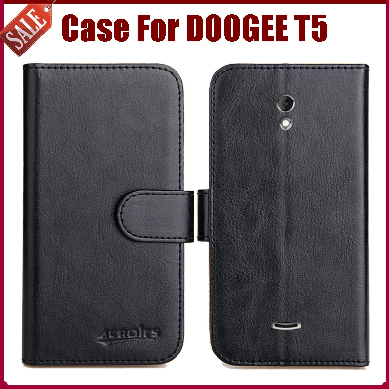 Горячая распродажа! Чехол DOOGEE T5 6 цветов роскошный кожаный защитный чехол Для для