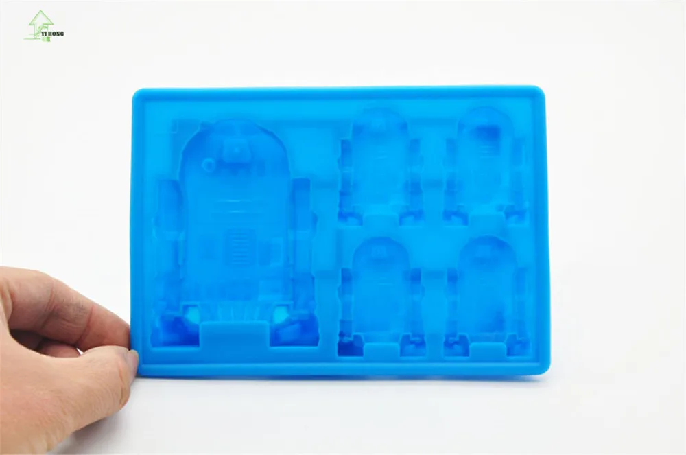 Yi Hong Star Wars r2d2 Робот Силиконовые Ice Cube лоток Шоколад Плесень Кухня Интимные