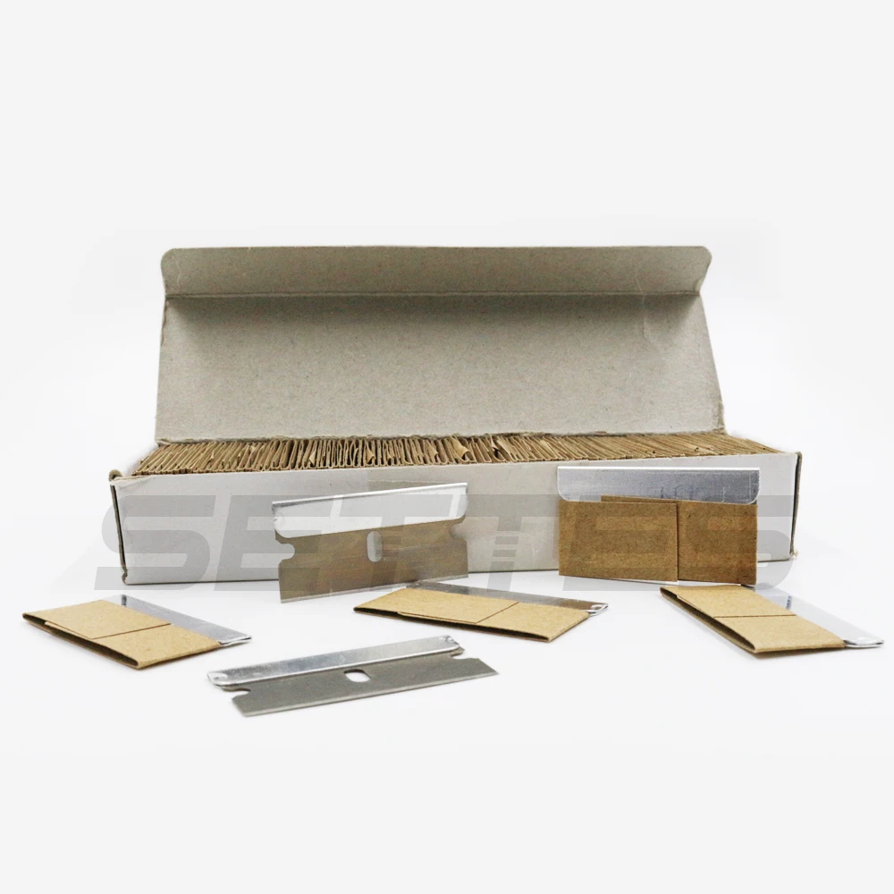 100 шт. металлические лезвия безопасная бритва скребок клей нож стекло очиститель