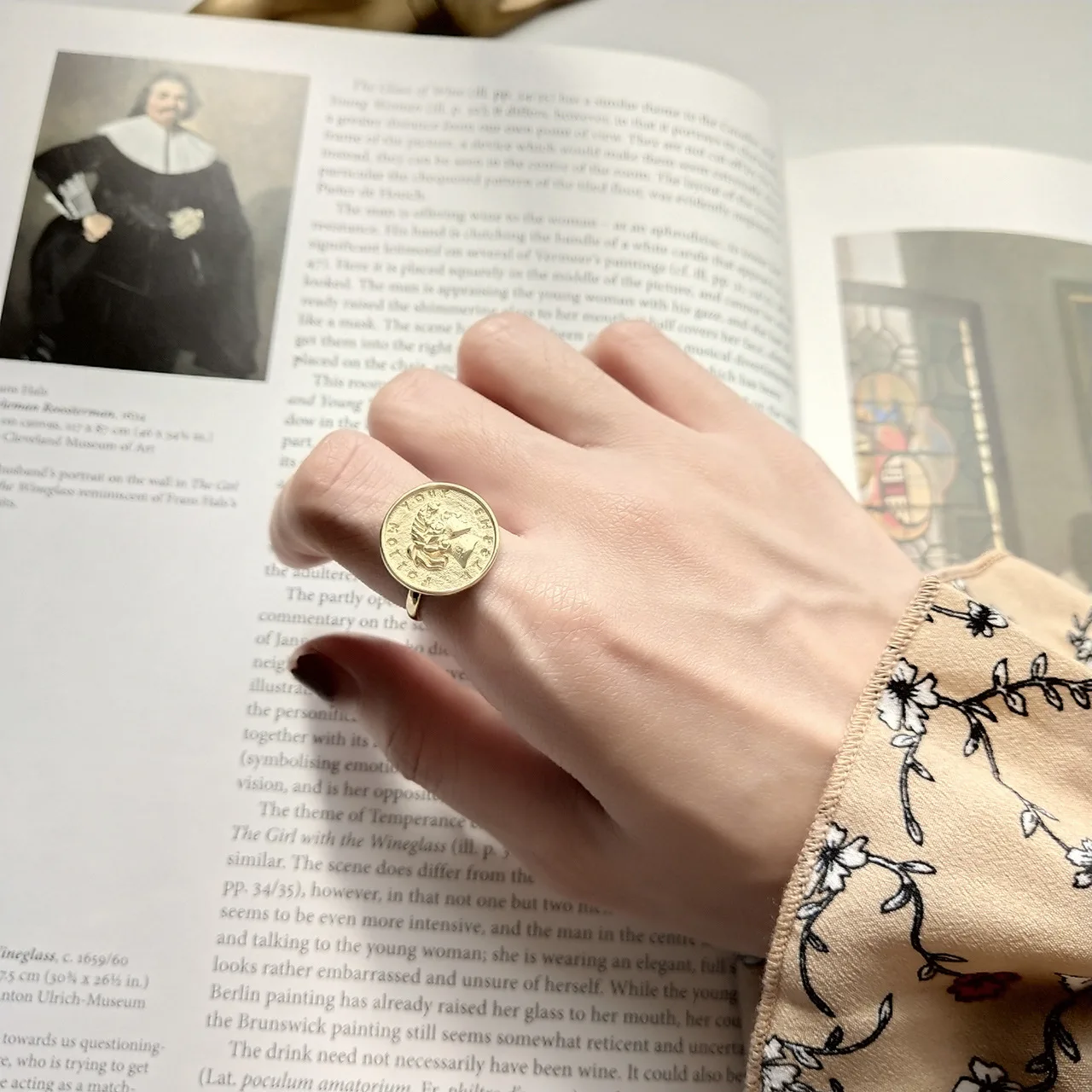 Totasally new arrival 100% S925 sterling silver fashion women &quotfollow your dreams&quot gold color finger rings for party | Украшения и