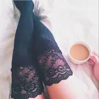 Длинные сексуальные хлопковые Гольфы выше колена для женщин и девочек, чулки до бедра из мягкого хлопка, вязаные длинные гольфы, милые кружевные для девочек