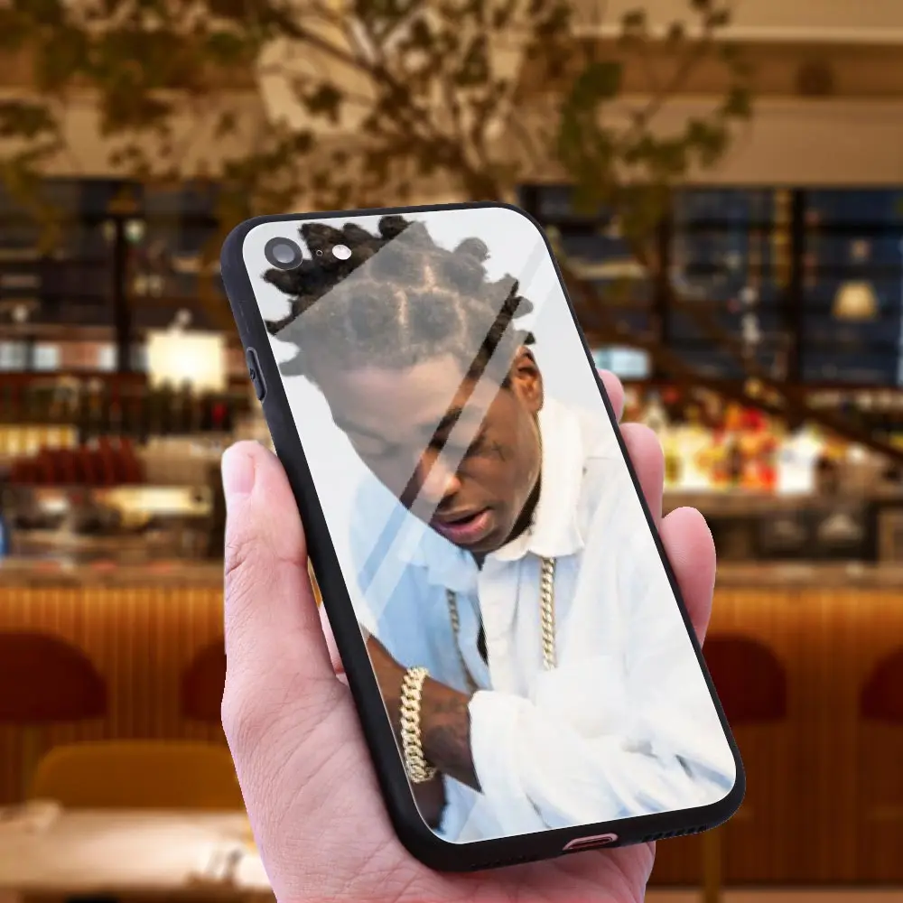 WEBBEDEPP Kodak черный Рэппер чехол из закаленного стекла для телефона Apple iPhone Xr Xs Max X или